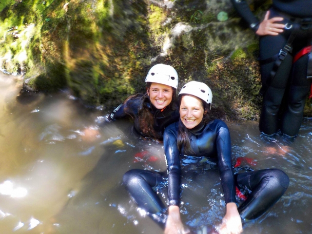 Preparadas para el rafting